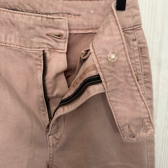 AEO🦅 Blush Pink Wide Leg Cotton Culottes Trousers - Picture 4 of 8